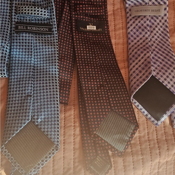Elegant Men's Tie Set - Black, Brown, and Gray - Picture 2 of 10